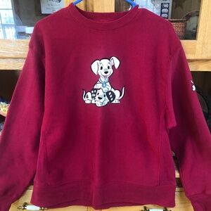 Disney Store 102 Dalmatians Crewneck Sweater Womens Large